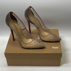 Christian Louboutin Body Strass 120 Rete / Glitter Mini high heel pumps, 38.5